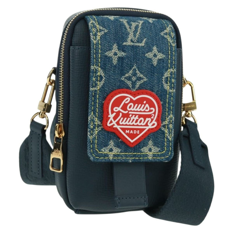 【日本直送】路易威登 LV 方形雙手機包 藍色 M81060 LV 正品 158212SAM-0