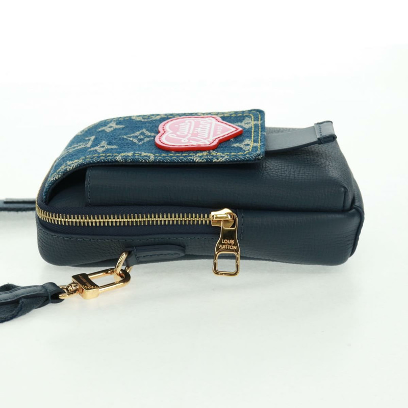 【日本直送】路易威登 LV 方形雙手機包 藍色 M81060 LV 正品 158212SAM-2