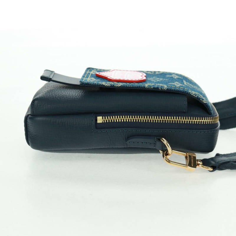 【日本直送】路易威登 LV 方形雙手機包 藍色 M81060 LV 正品 158212SAM-3