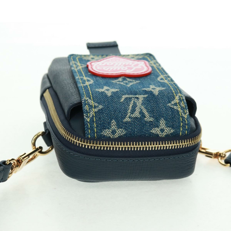 【日本直送】路易威登 LV 方形雙手機包 藍色 M81060 LV 正品 158212SAM-5