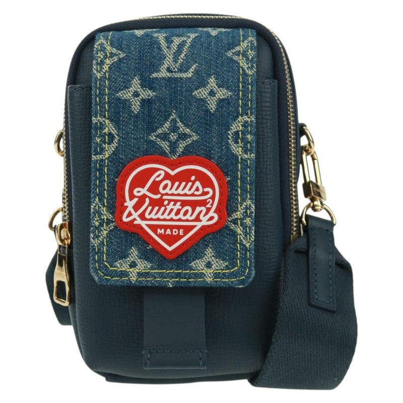 【日本直送】路易威登 LV 方形雙手機包 藍色 M81060 LV 正品 158212SAM-12