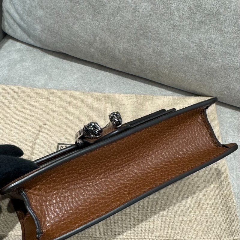 Gucci Dionysus Super Mini 牛仔老花酒神鍊包-5