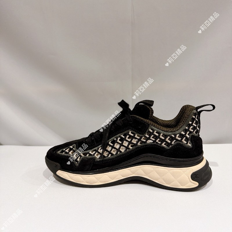 莉亞精品♡Chanel 編織鏤空運動鞋 尺碼37 九新美品-4