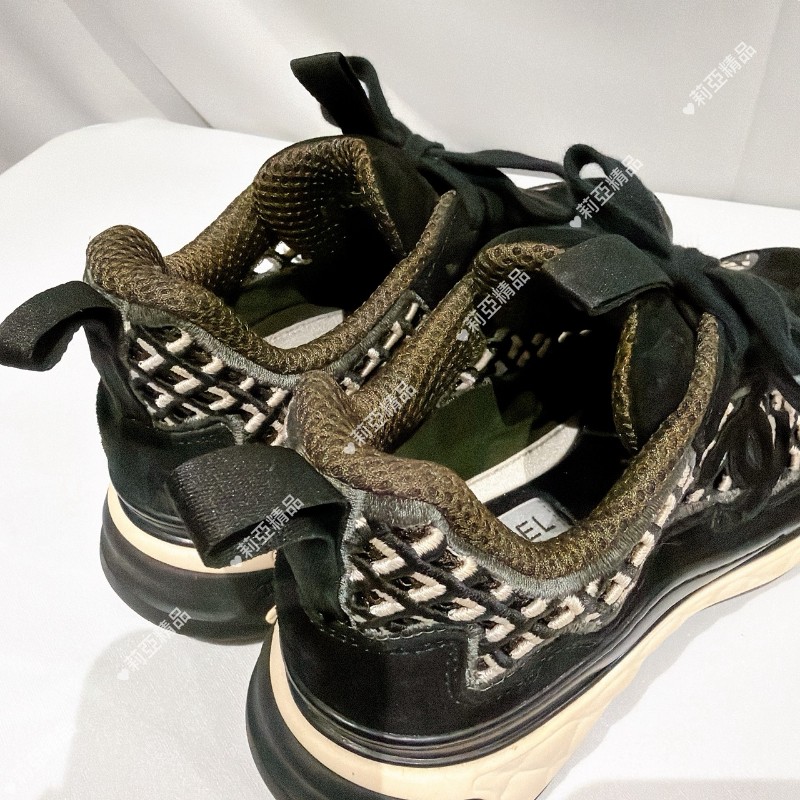 莉亞精品♡Chanel 編織鏤空運動鞋 尺碼37 九新美品-9