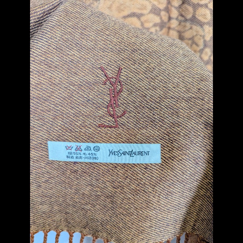 莉亞精品♡YSL 六豹圖騰披肩 二手美品-6