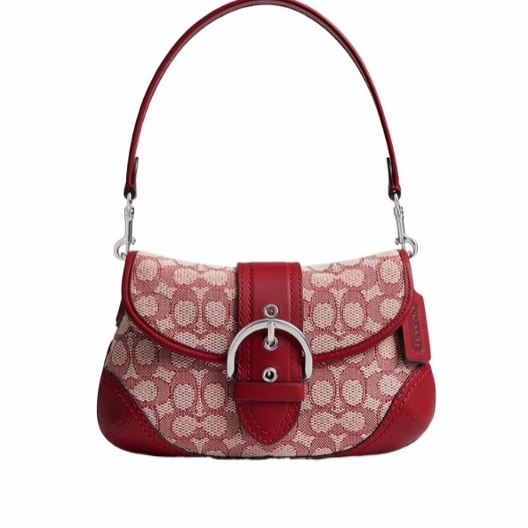 Coach 女士 Coach Soho翻蓋經典提花包均碼碼26cm*7cm*15cm-0