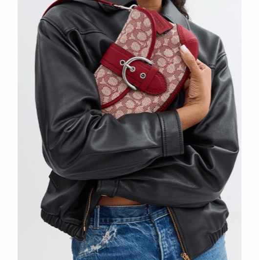 Coach 女士 Coach Soho翻蓋經典提花包均碼碼26cm*7cm*15cm-3