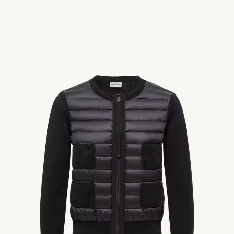 💎Han's house精品服飾💎MONCLER 羽絨 拼接 羊毛 外套 小香風 原價37400-1