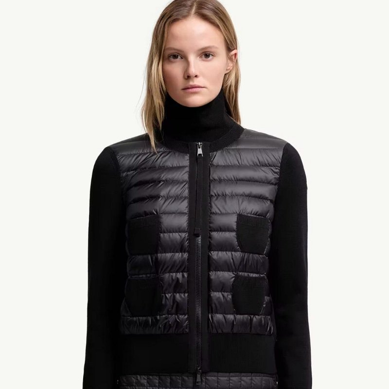 💎Han's house精品服飾💎MONCLER 羽絨 拼接 羊毛 外套 小香風 原價37400-5