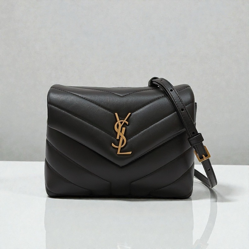 莉亞精品♡ Ysl 678401 黑金方胖 二手-0