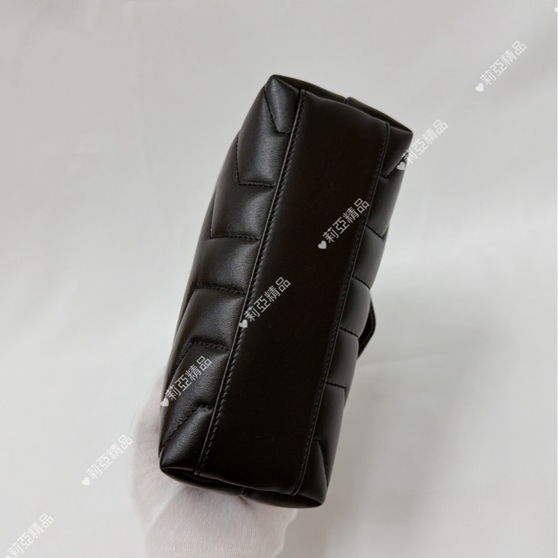 莉亞精品♡ Ysl 678401 黑金方胖 二手-5