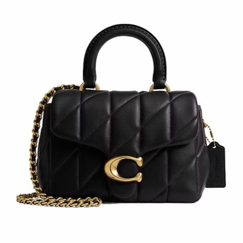 Coach 女士 Tabby 絎縫頂部提手包均碼碼19cm*9.5cm*14cm