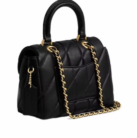 Coach 女士 Tabby 絎縫頂部提手包均碼碼19cm*9.5cm*14cm-2