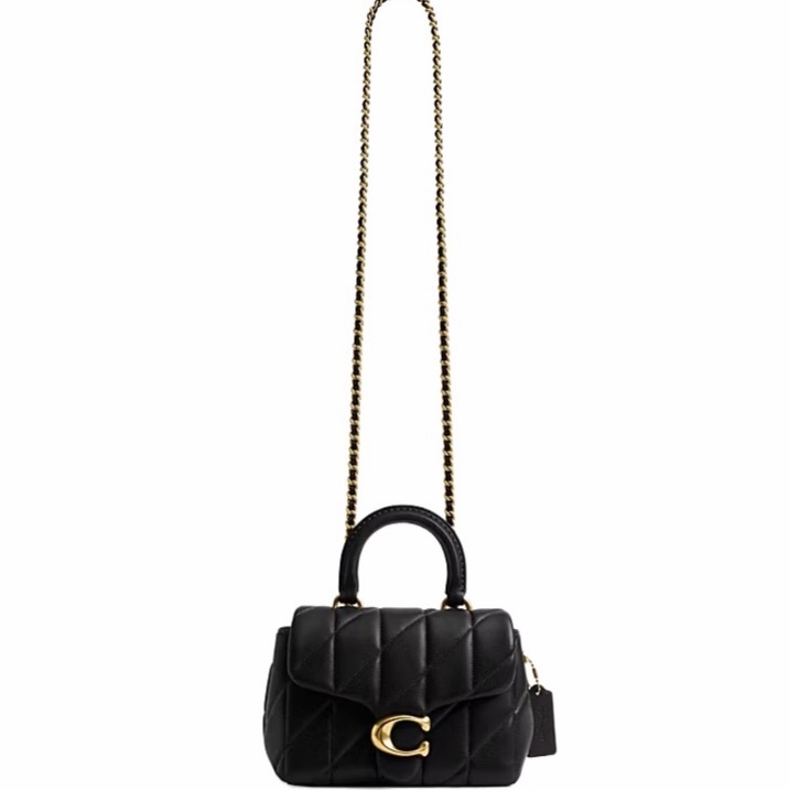 Coach 女士 Tabby 絎縫頂部提手包均碼碼19cm*9.5cm*14cm-4