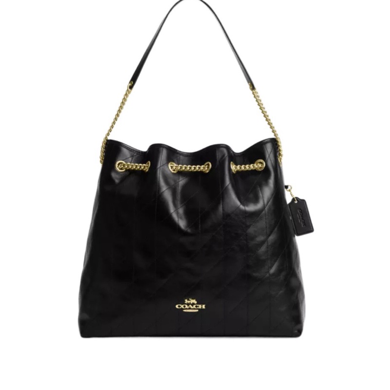 Coach 女士 Evelyn 大號絎縫單肩包均碼碼36cm*12cm*32cm-0