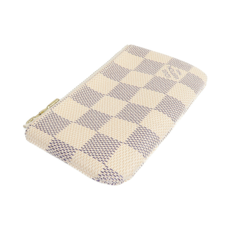 LOUIS VUITTON Damier Azur Coin Case金扣零錢包-3