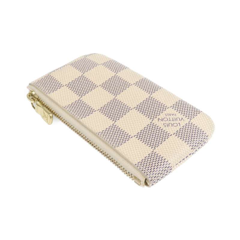 LOUIS VUITTON Damier Azur Coin Case金扣零錢包-4
