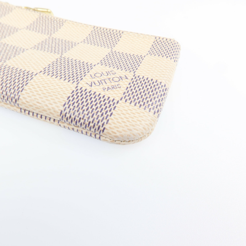 LOUIS VUITTON Damier Azur Coin Case金扣零錢包-6