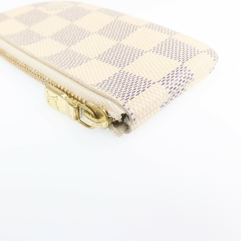 LOUIS VUITTON Damier Azur Coin Case金扣零錢包-9