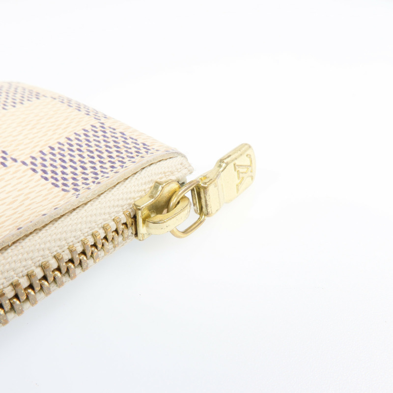 LOUIS VUITTON Damier Azur Coin Case金扣零錢包-10