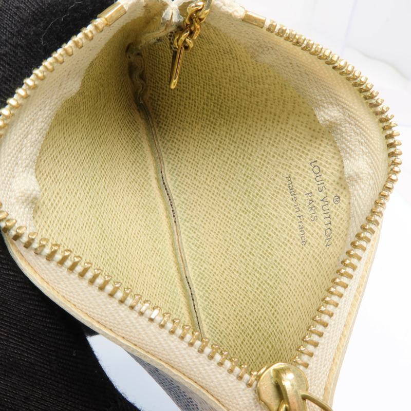 LOUIS VUITTON Damier Azur Coin Case金扣零錢包-11