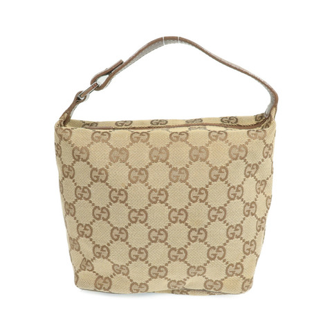 GUCCI 帆布Hand Bag銀扣手挽袋