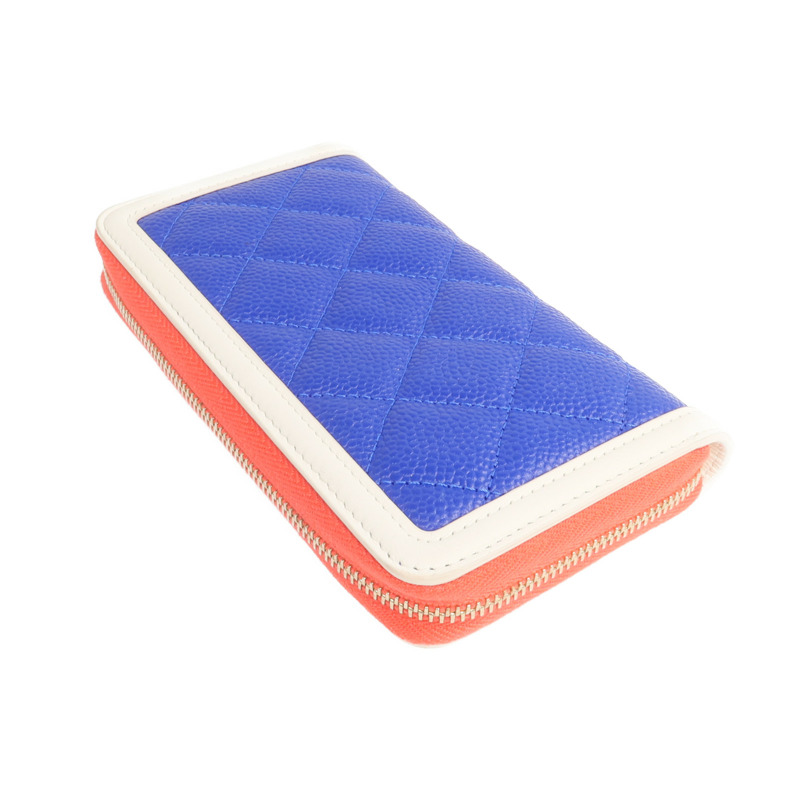 CHANEL 牛皮皮革CC Filigree金扣長錢包-4