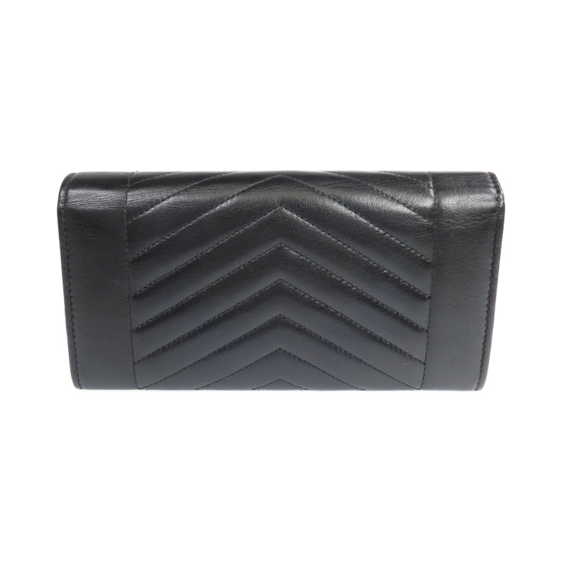 CHANEL 牛皮皮革Long Wallet金扣錢包-1