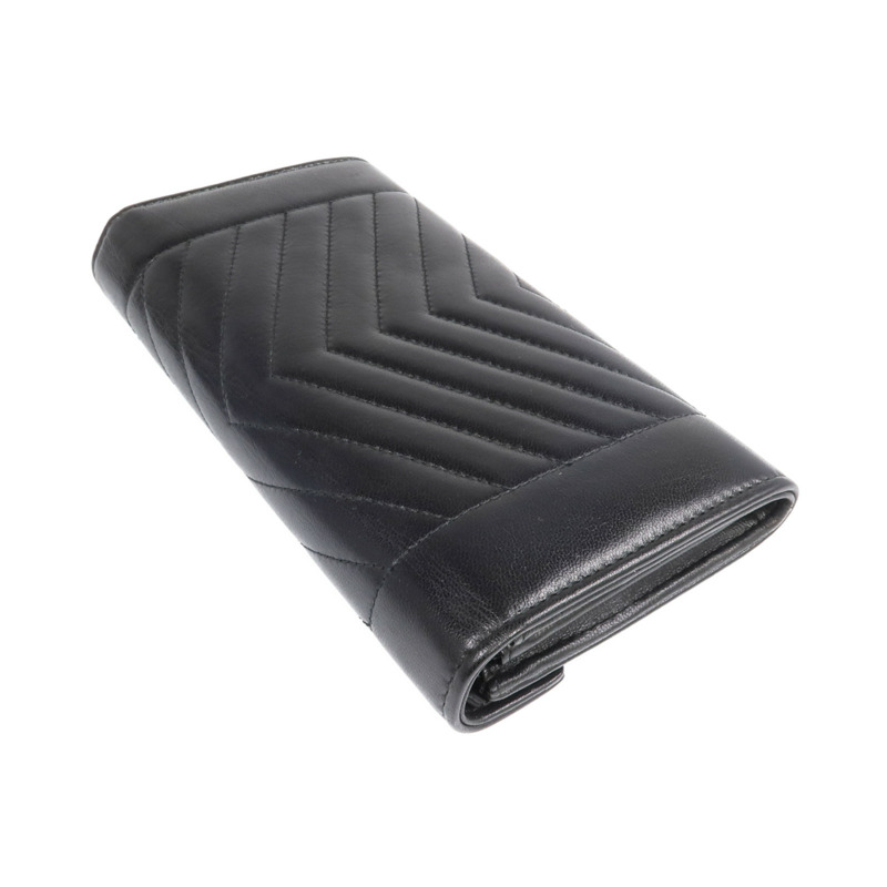 CHANEL 牛皮皮革Long Wallet金扣錢包-4