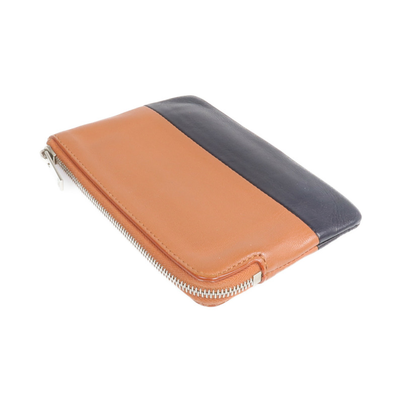 CELINE 牛皮皮革Coin Case銀扣零錢包-4