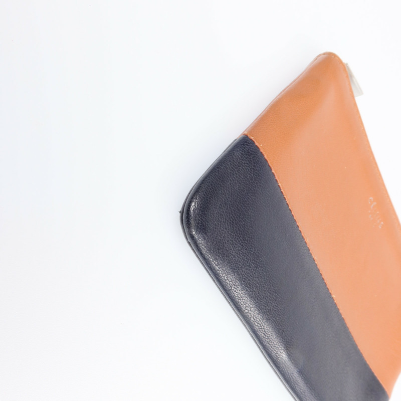 CELINE 牛皮皮革Coin Case銀扣零錢包-7