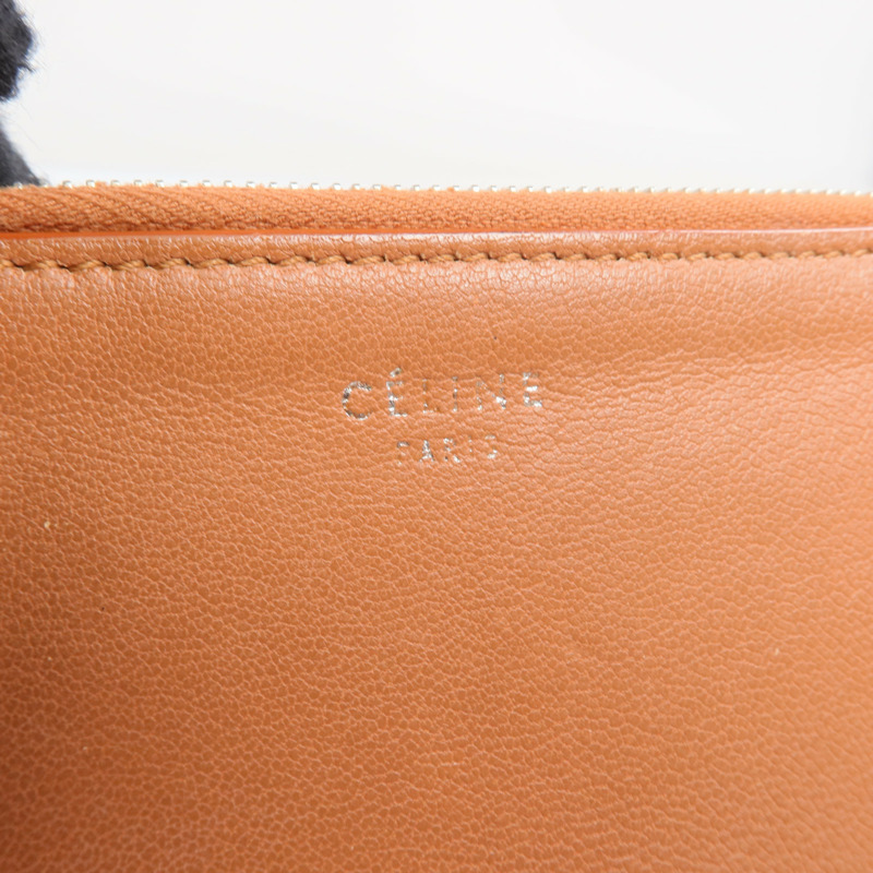 CELINE 牛皮皮革Coin Case銀扣零錢包-10
