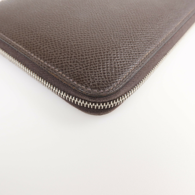 HERMES Epsom皮革Silk In Long Wallet 銀扣長錢包-8