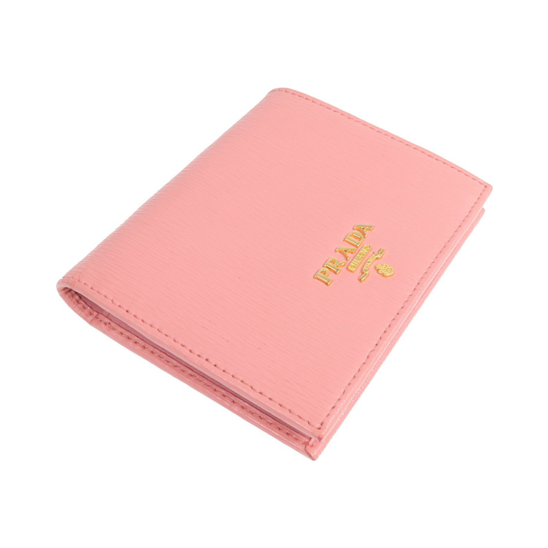 PRADA 牛皮皮革Wallet金扣錢包-3