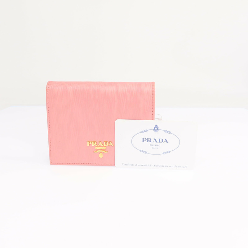 PRADA 牛皮皮革Wallet金扣錢包-20