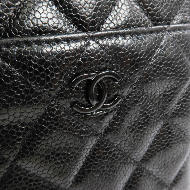 CHANEL 牛皮皮革Phone Zipper Wallet銀扣長錢包-11