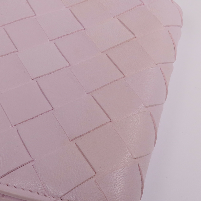 BOTTEGA VENETA 羊皮皮革Card Case with strap金扣卡片套-9