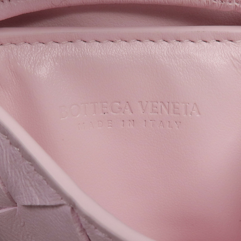 BOTTEGA VENETA 羊皮皮革Card Case with strap金扣卡片套-12