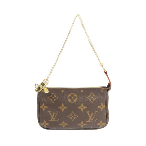 LOUIS VUITTON Monogram Mini Pochette Accessoires金扣手挽袋