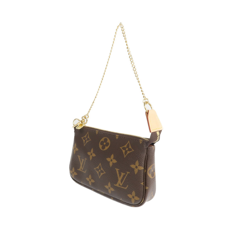 LOUIS VUITTON Monogram Mini Pochette Accessoires金扣手挽袋-2