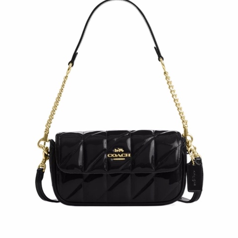 Coach 女士 Hailey 絎縫翻蓋包均碼碼19.7cm*5cm*10.8cm
