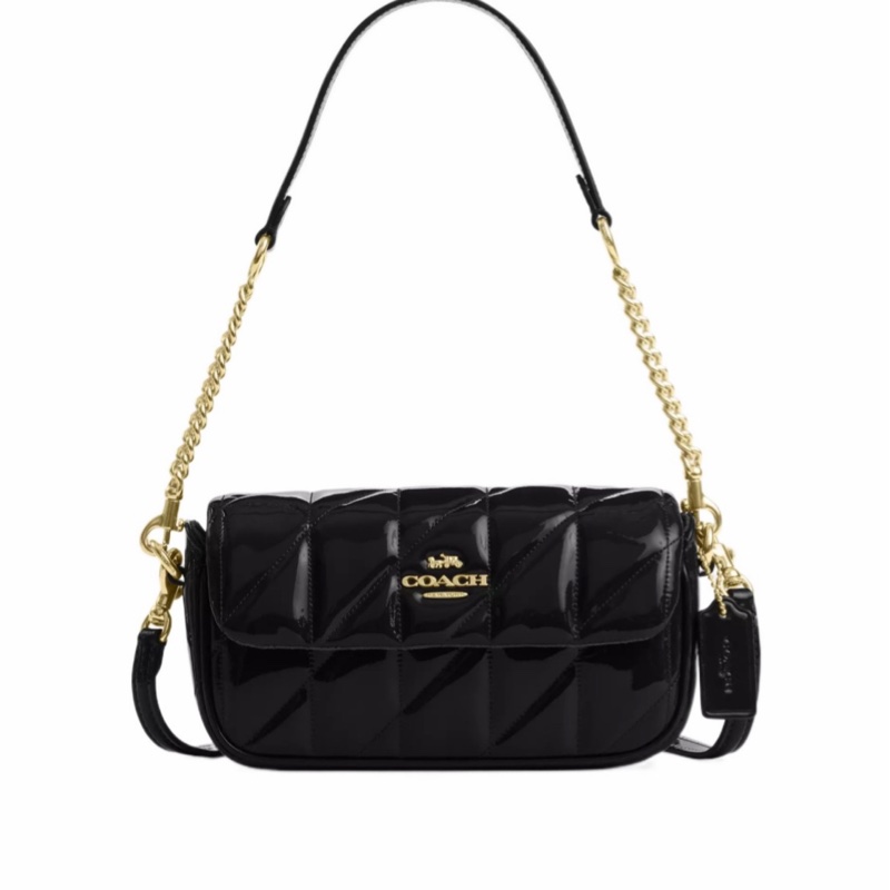Coach 女士 Hailey 絎縫翻蓋包均碼碼19.7cm*5cm*10.8cm-0