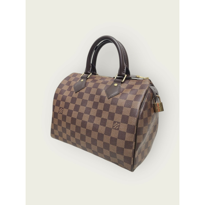【包稅】LOUIS VUITTON Damier Ebene 帆布 Speedy 托特包-1