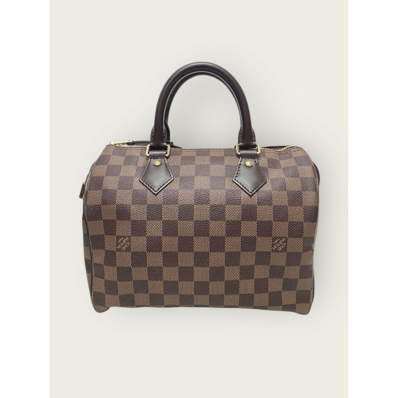 【包稅】LOUIS VUITTON Damier Ebene 帆布 Speedy 托特包-4