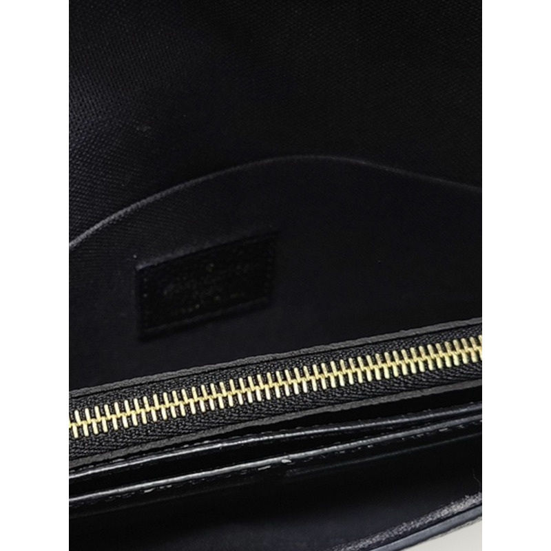 【包稅】LOUIS VUITTON 黑色 Empreinte Pochette Felicie 鏈條皮夾斜背包-3