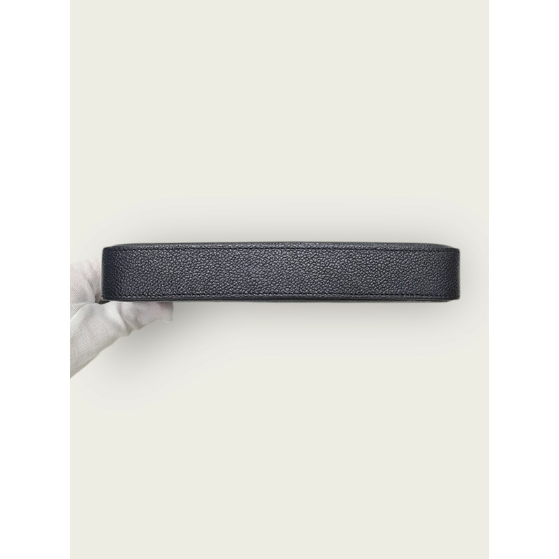 【包稅】LOUIS VUITTON 黑色 Empreinte Pochette Felicie 鏈條皮夾斜背包-5