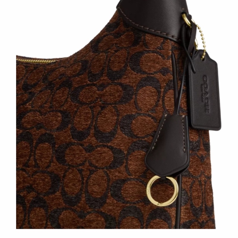 Coach 女士 Ella 標誌性雪尼爾單肩包均碼碼35.5cm*6.3cm*32.4cm-4