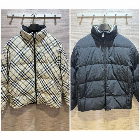 💎Han's house精品服飾💎Burberry 刺繡 戰馬 防水 羽絨 外套 雙面穿 原價69000