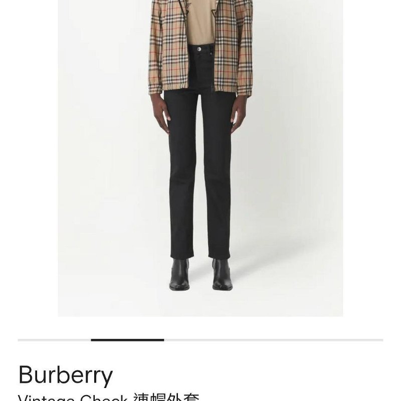 💎Han's house精品服飾💎Burberry 格紋 風衣 連帽 外套 原價49100-2