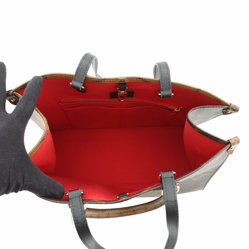 路易威登 Monogram Reverse Giant On-the-Go 手提包 MM M45321，手提包，兩用肩包，Monogram 圖案，女士款，路易威登-5